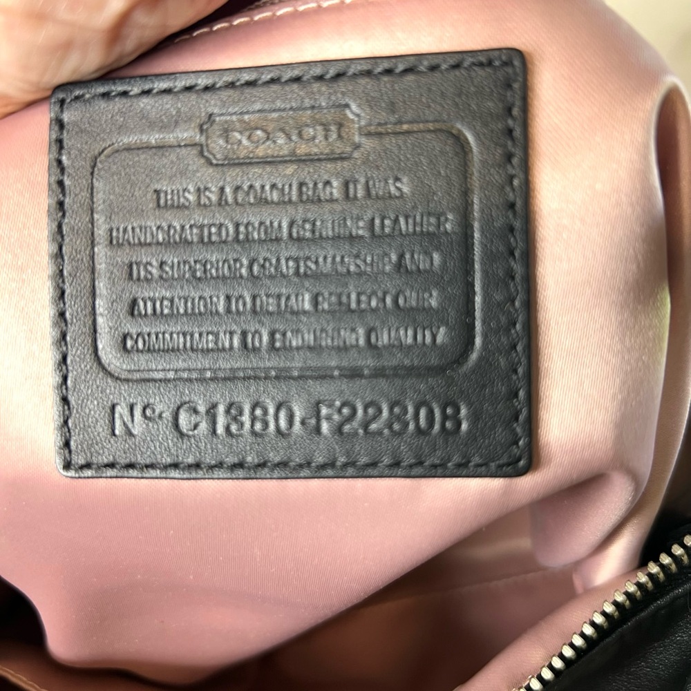 Coach Kirstin Shoulder Bag Black Silver Hardware Crossbody Strap Included  2013 - Picture 8 of 11
